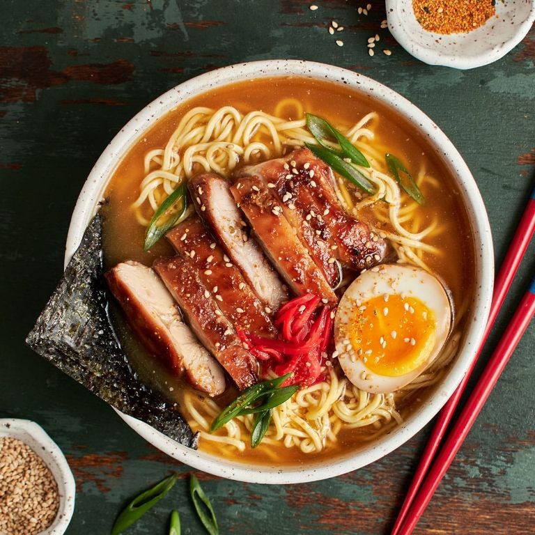 Teriyaki Chicken Rice Ramen Bowl