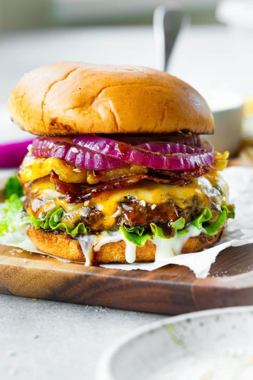 Teriyaki Pineapple Grilled Hamburger