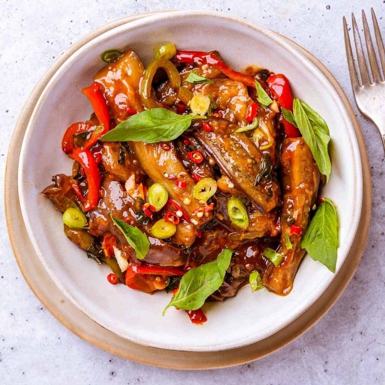 Thai Basil Mini Eggplant Curry