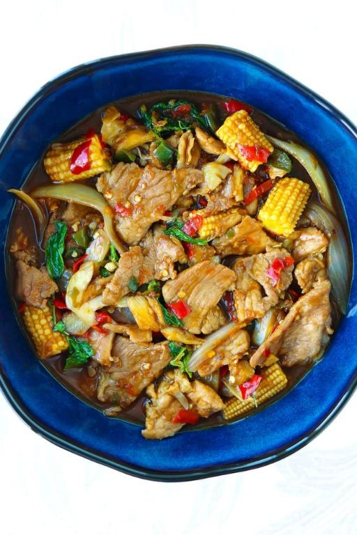 Thai Basil Pork Tenderloin Stir-Fry