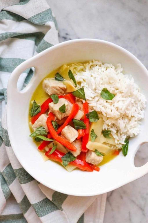 Thai Green Curry Pork with Bamboo Shoots