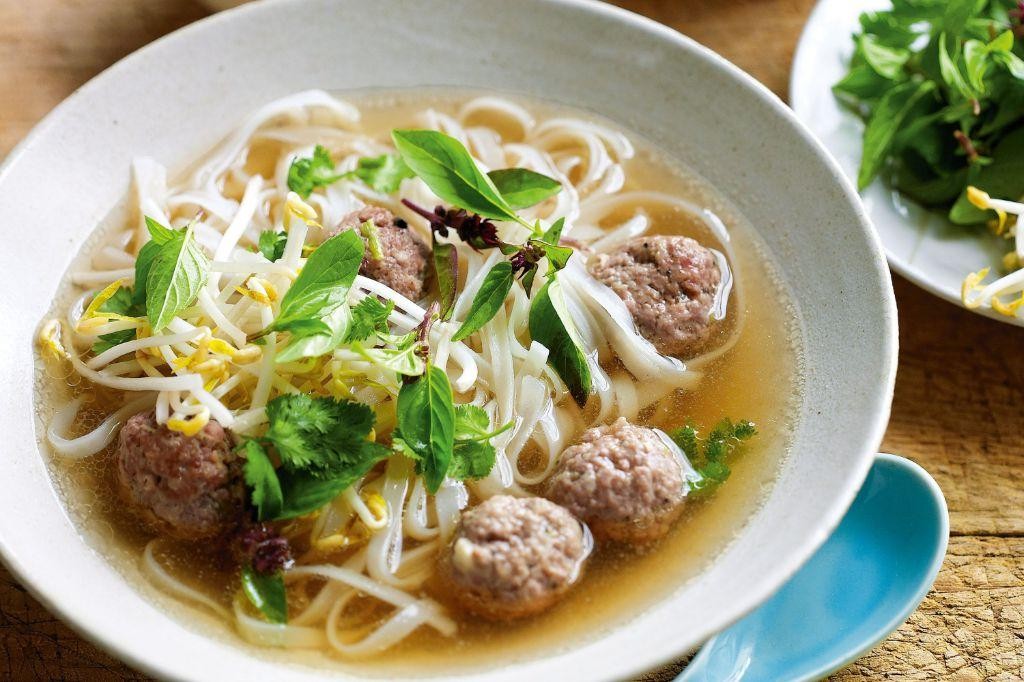 Thai Pork Meatball Soup