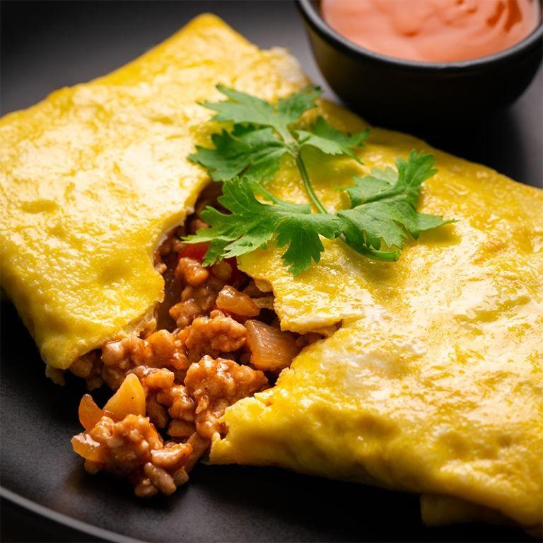 Thai Pork Stuffed Omelette