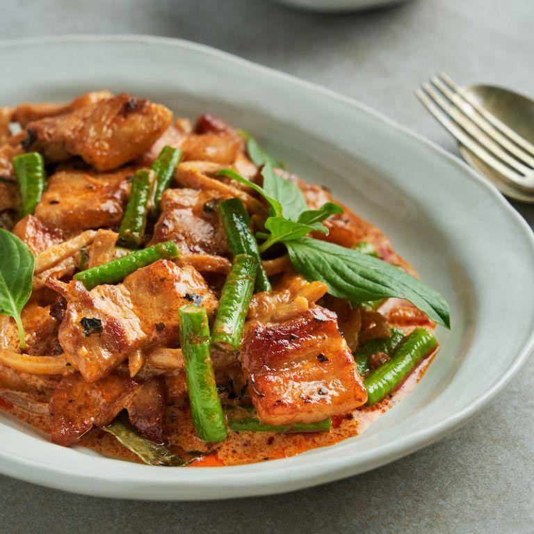 Thai Red Curry Pork with Coconut Milk