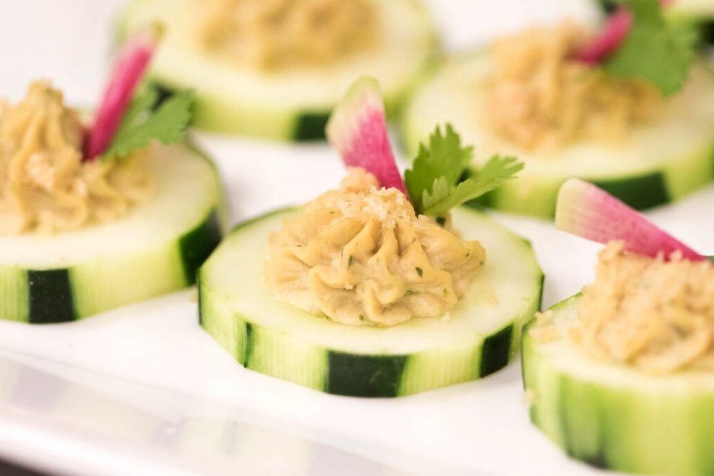 Thai cucumber peanut bites