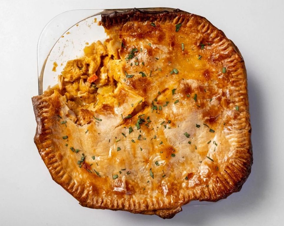 Thai-Inspired Chicken Pot Pie with Coconut Biscuits