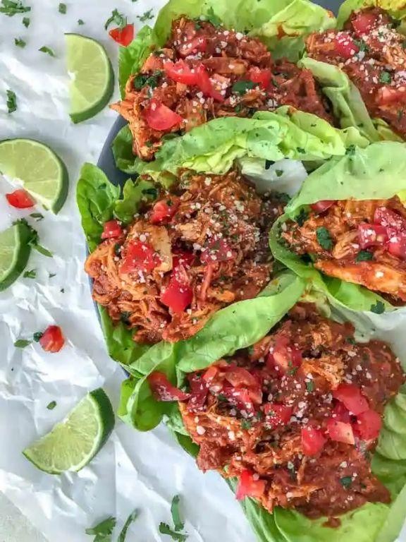 Tinga-Style Turkey Lettuce Wraps