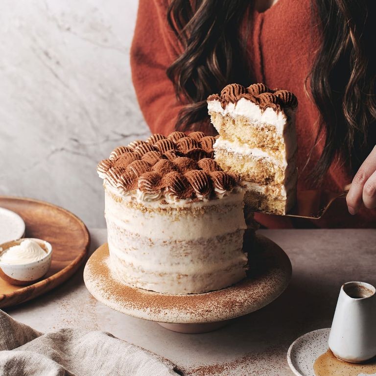 Tiramisu-Inspired Steamed Coffee Cake