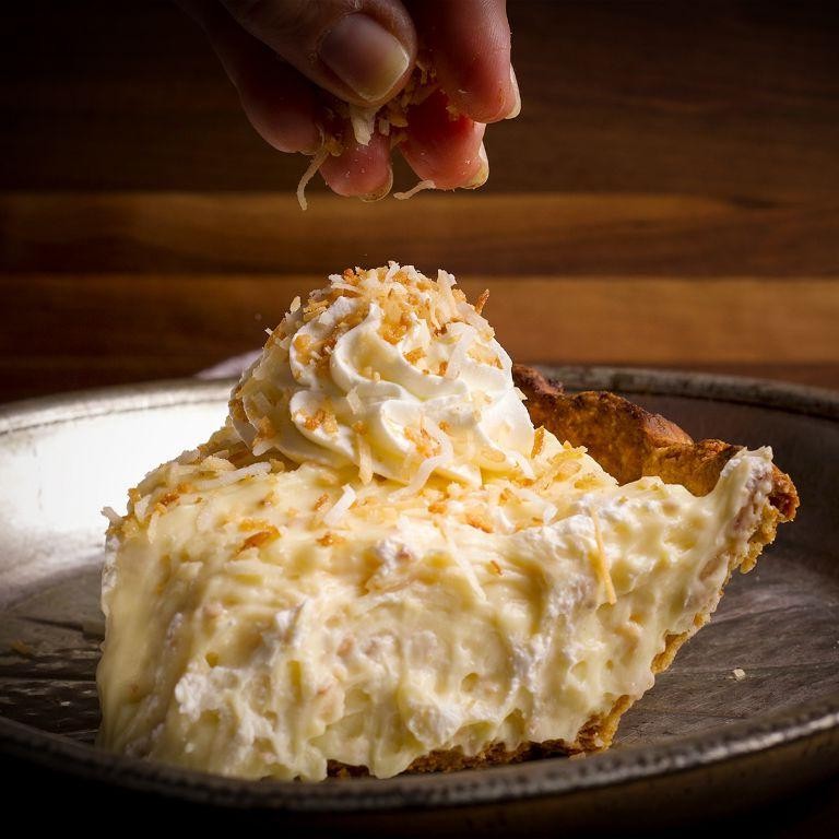 Toasted Almond Coconut Cream Pie
