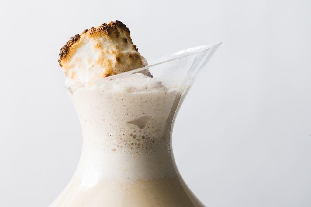 Toasted Marshmallow Eggnog Flip