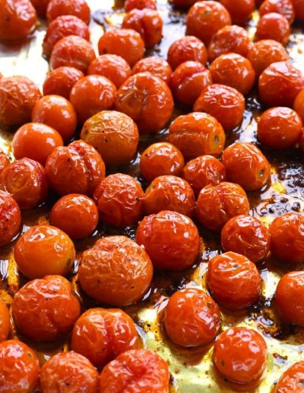 Toaster Oven Roasted Cherry Tomatoes
