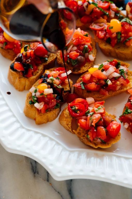 Tomato Basil Bruschetta Toast