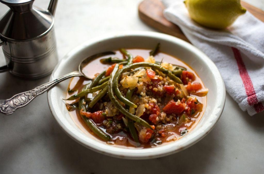 Tomato and Green Bean Stew with Herbs