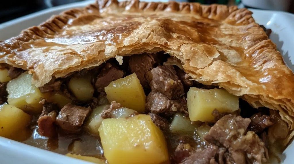 Tourtière du Lac-Saint-Jean (Layered Meat Pie)
