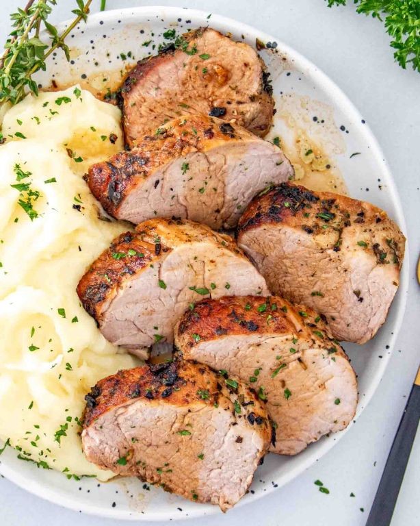 Tovala Herb Crusted Pork Tenderloin