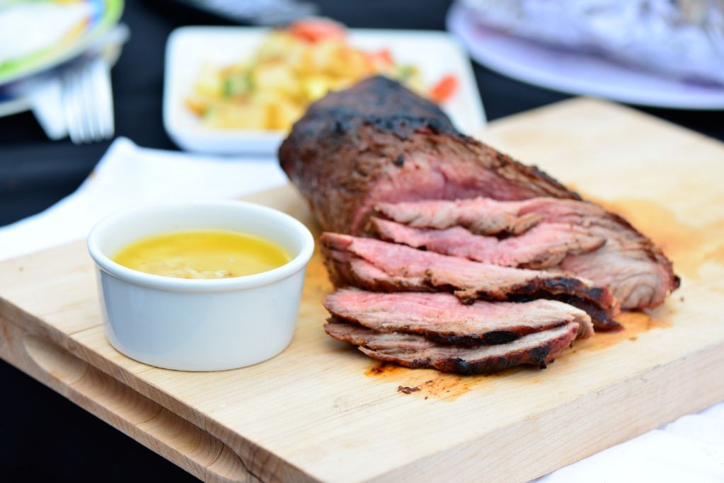 Tri Tip Roast with Roasted Garlic Butter