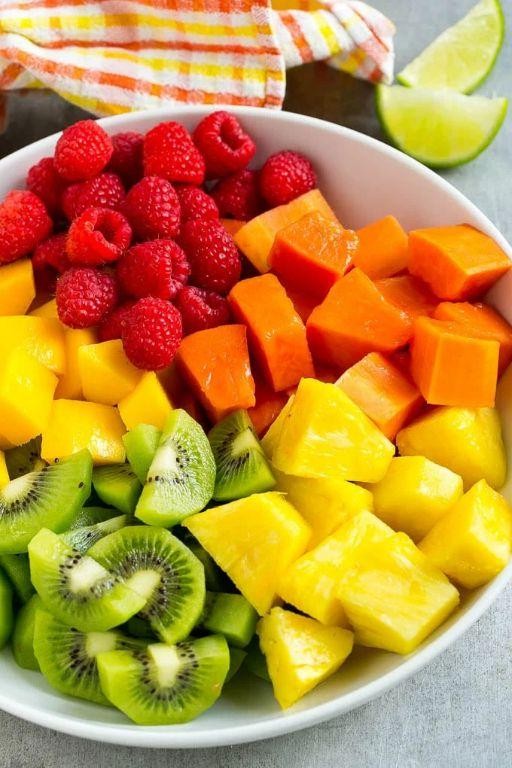 Tropical Mango Pineapple Fruit Salad
