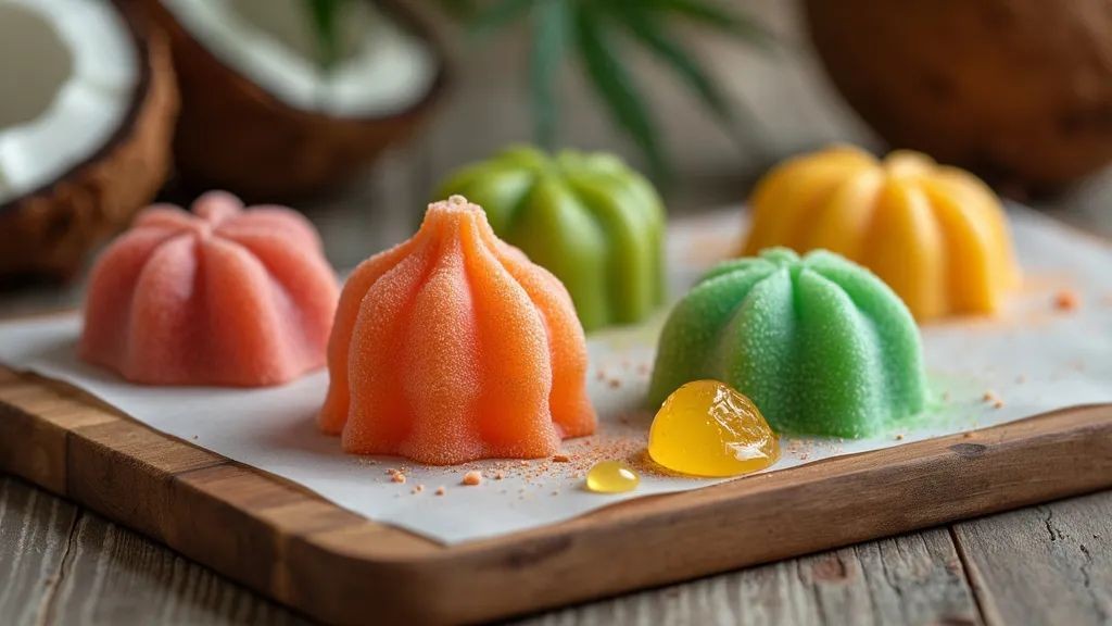 Tropical THC Gummies with Coconut Oil