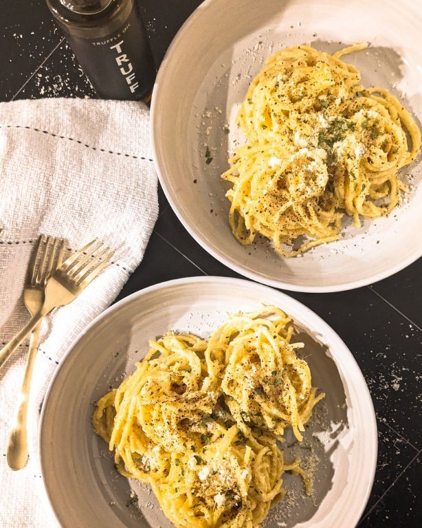 Truffle Oil Buttered Noodles