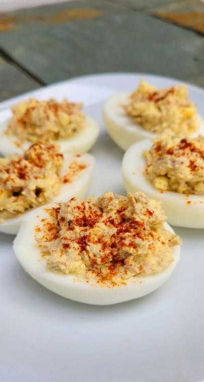Tuna Deviled Eggs