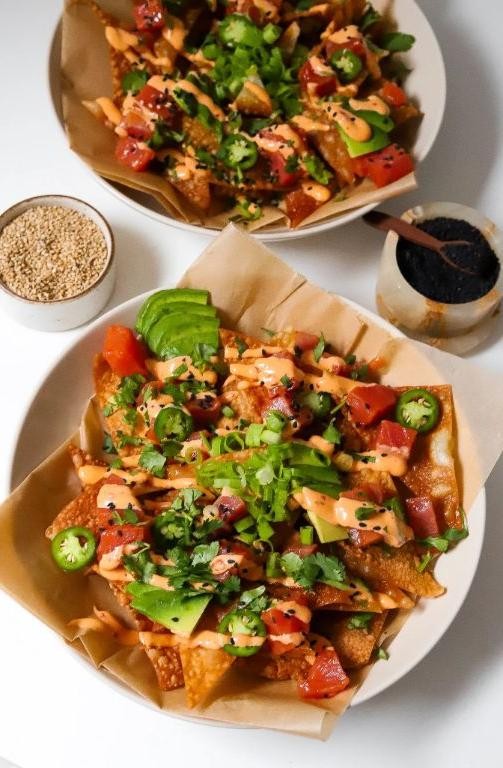Tuna Poke Nachos