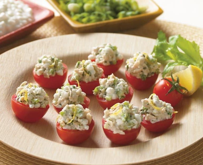 Tuna Stuffed Cherry Tomatoes