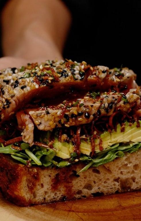 Tuna and Avocado Bruschetta