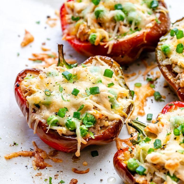 Tuna and Cream Cheese Stuffed Peppers