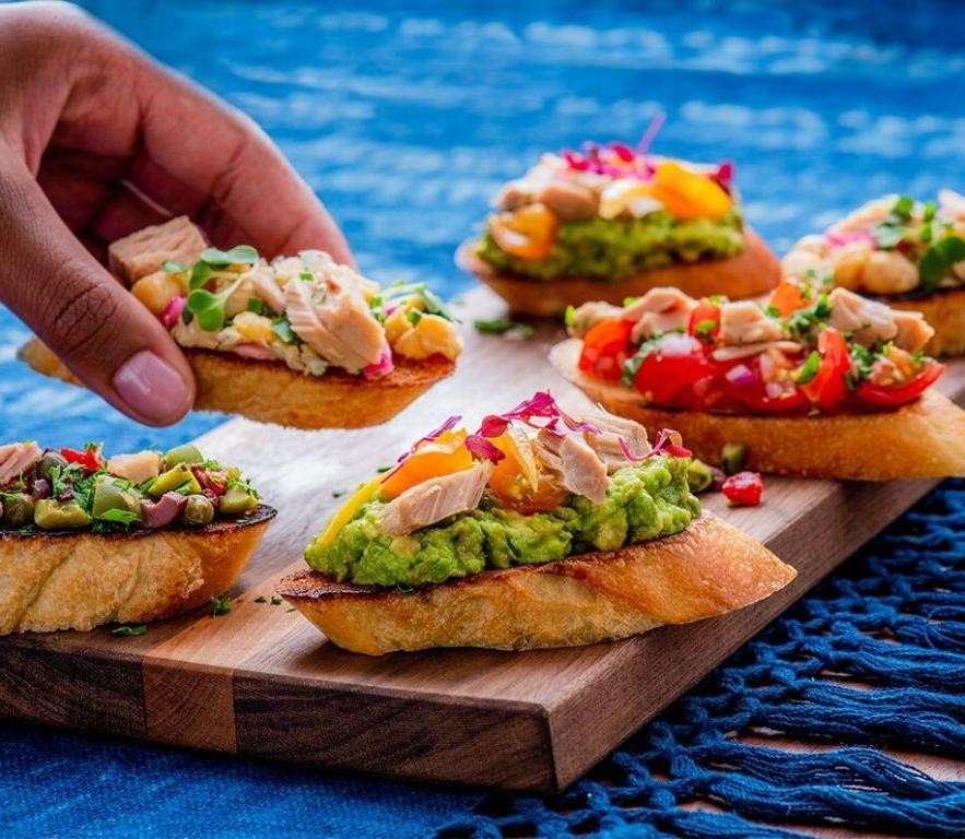 Tuna and Olive Tapenade Crostini