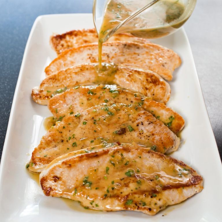 Turkey Cutlets with Honey Mustard Glaze