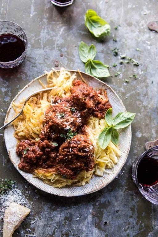 Turkey Meatballs with Spaghetti Squash