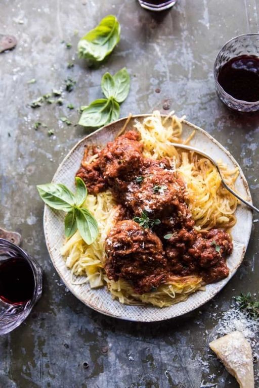 Turkey Meatballs with Spaghetti Squash
