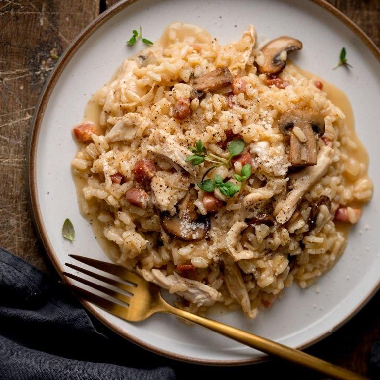 Turkey and Mushroom Risotto