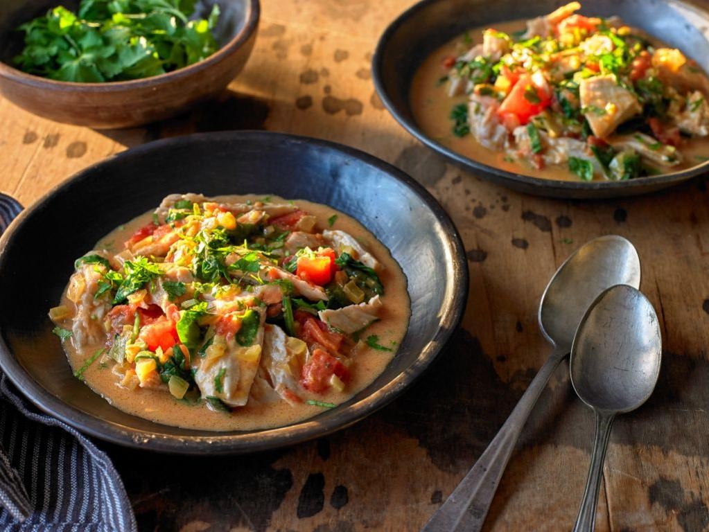 Turkey and Spinach Coconut Curry