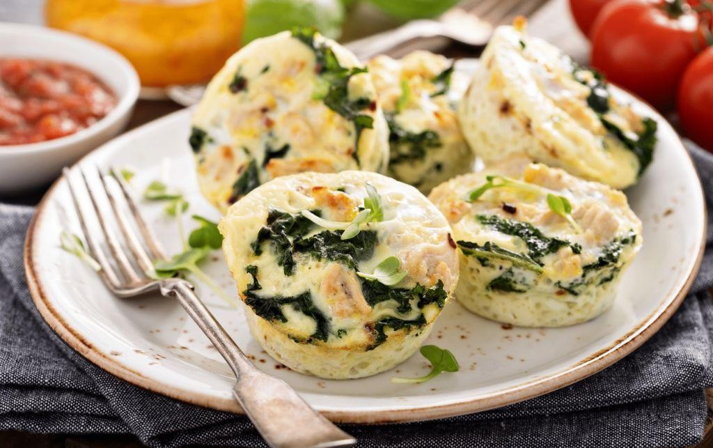 Turkey and Spinach Egg White Muffins