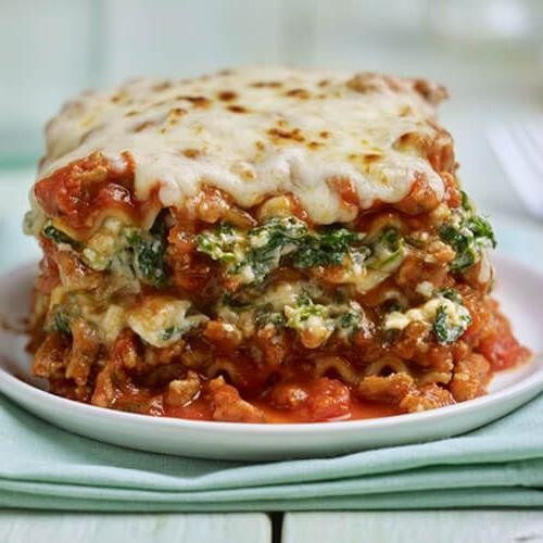 Turkey and Spinach Lasagna