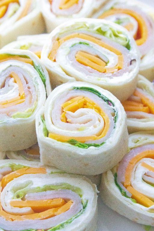 Turkey and cheese pinwheels
