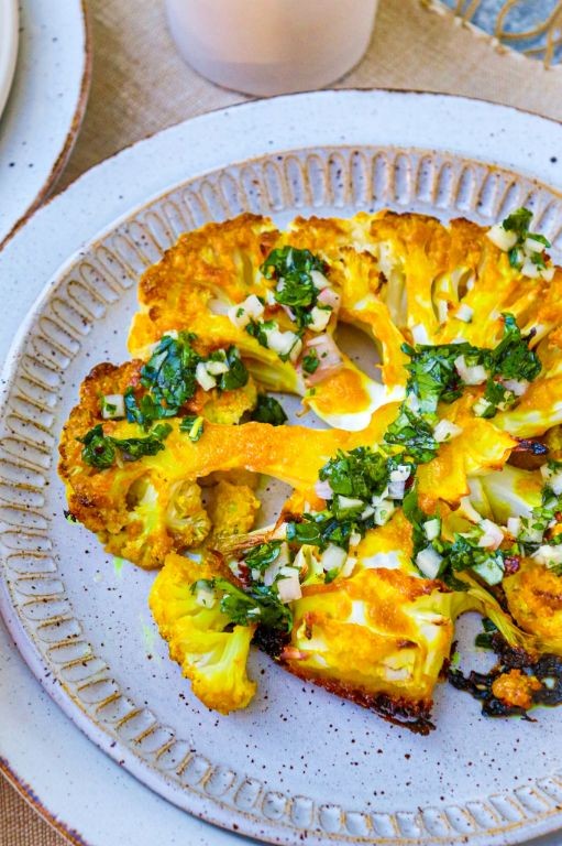 Turmeric Infused Cauliflower Steak