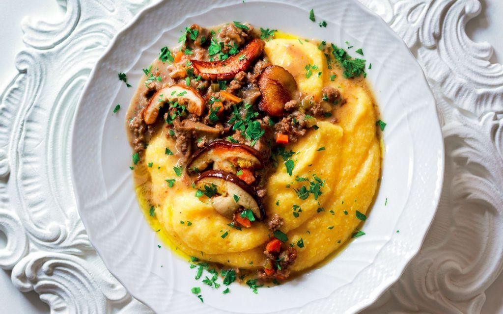 Tuscan Polenta with Mushroom Ragù