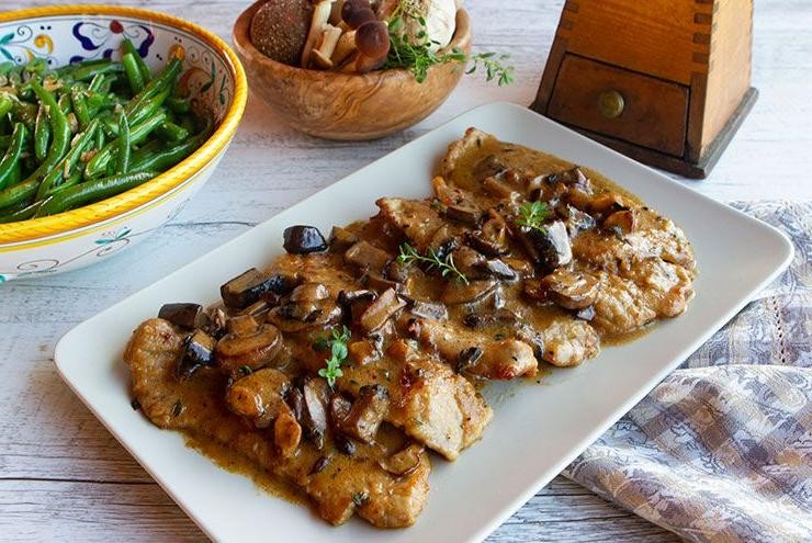 Veal Marsala with Wild Mushrooms