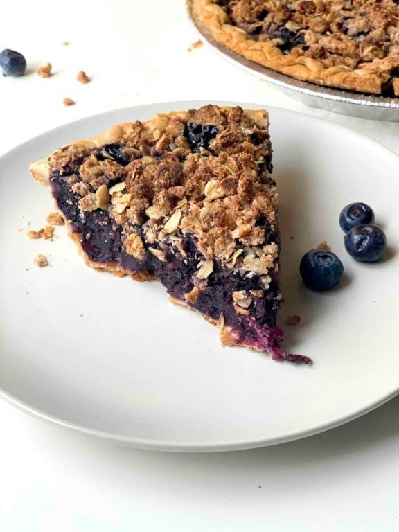 Vegan Blueberry Pie with Almond Crust