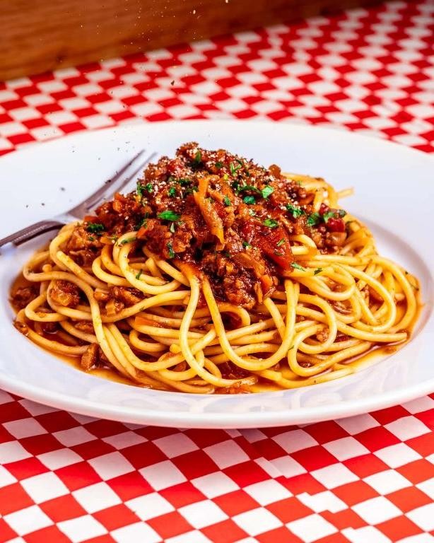 Vegan Bolognese with Spaghetti