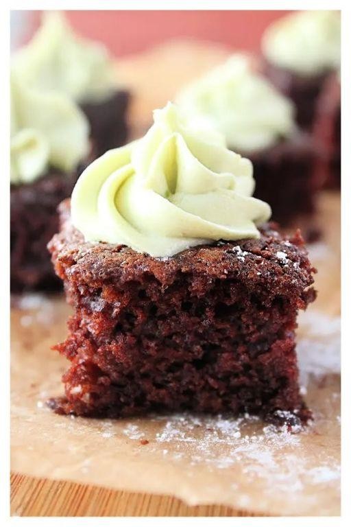 Vegan Chocolate Mint Cake with Avocado Frosting
