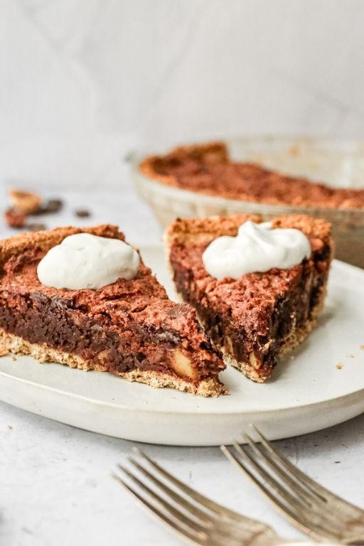 Vegan Derby Pie with Coconut Whipped Cream