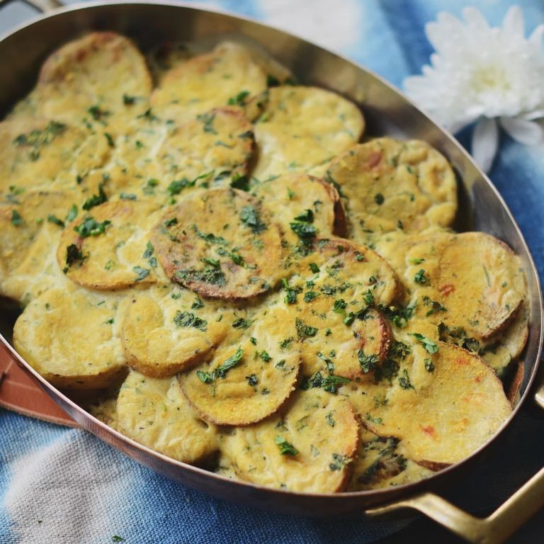 Vegan Potato and Kale Casserole