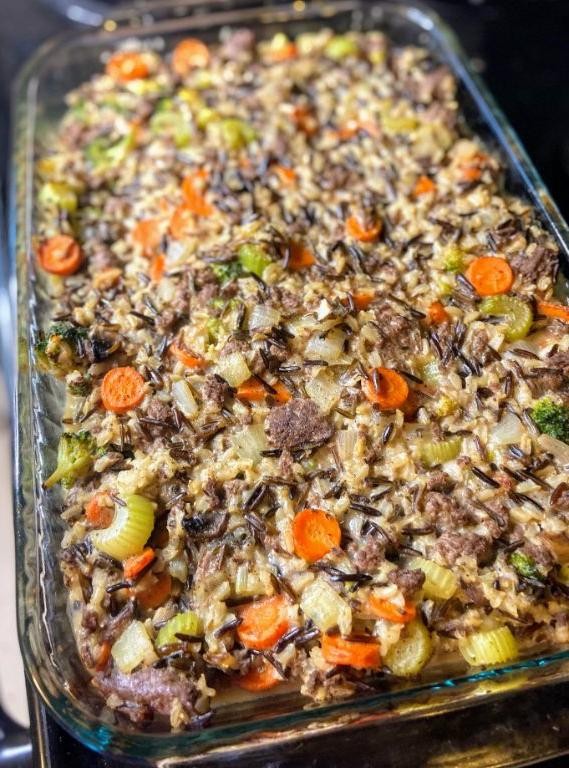 Venison and Wild Rice Casserole