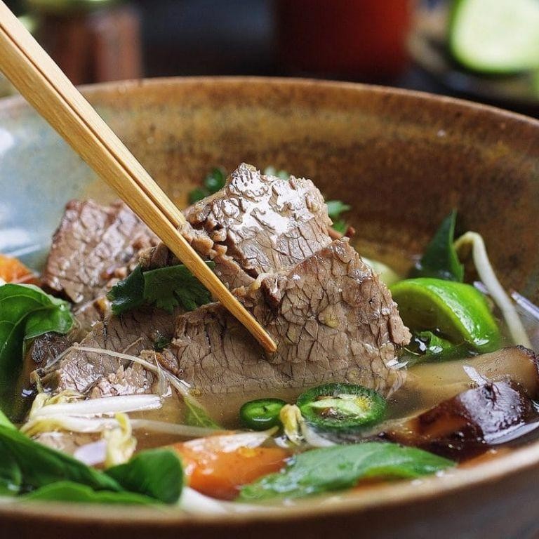 Vietnamese Pho with Beef Brisket