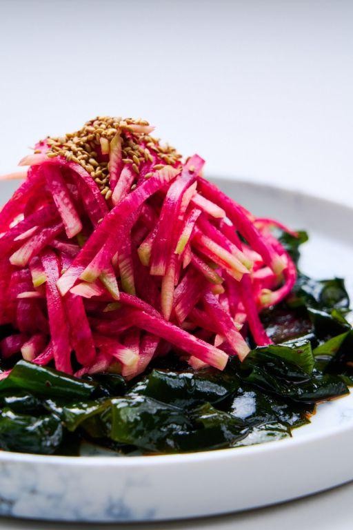 Wakame and Radish Salad with Rice Vinegar