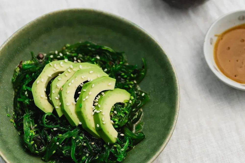 Wakame and Seaweed Medley Salad with Wasabi