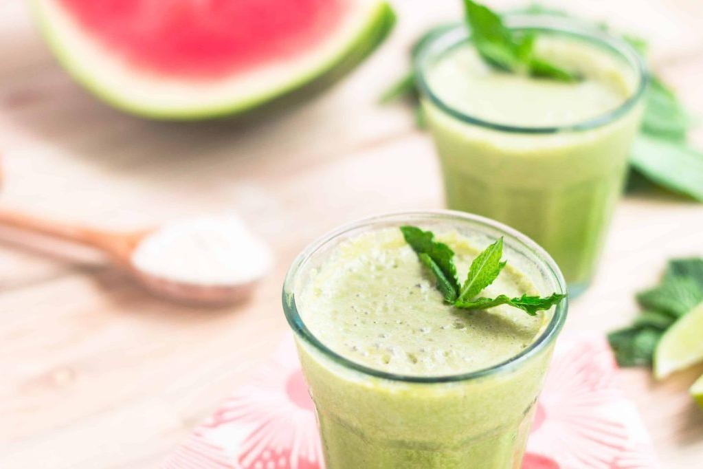 Watermelon Coconut Hibiscus Smoothie